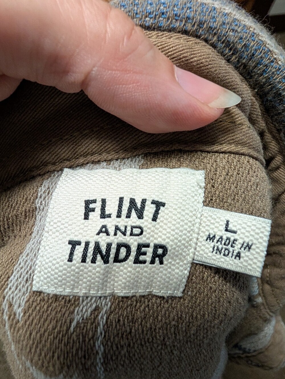 Flint and Tinder Cotton Jacquard Shirt Jacket Large Western Shacket To - Picture 4 of 9